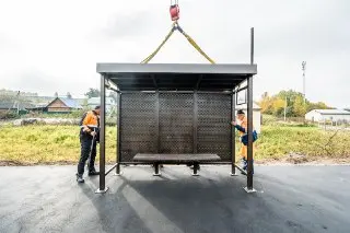 Обновление остановок общественного транспорта в Подмосковье