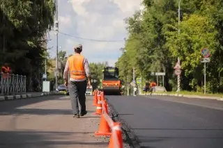 Возобновление ремонта дороги на улице Гагарина в Домодедово