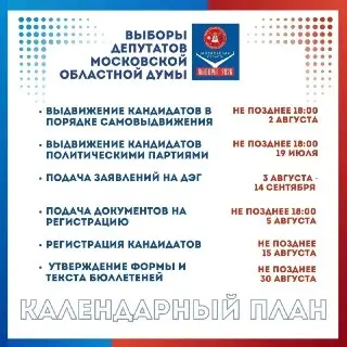 Выборы депутатов Мособлдумы: Этапы и важные даты избирательной кампании