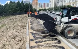 Благоустройство улиц в Митино: новые тротуары и переходы