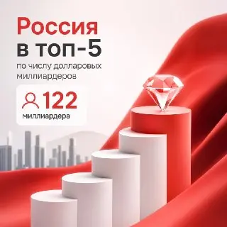 Россия в топ-5 стран с миллиардером: 122 богатейших человека