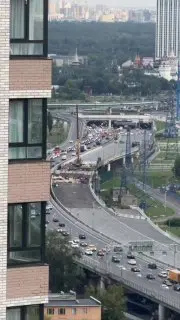 Восстановление Северо-Восточной хорды после пожара в полном разгаре