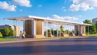 Новая зона отдыха у метро «Кленовый бульвар» для пассажиров