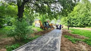 В Подольске завершается обустройство народной тропы на улице Высотной