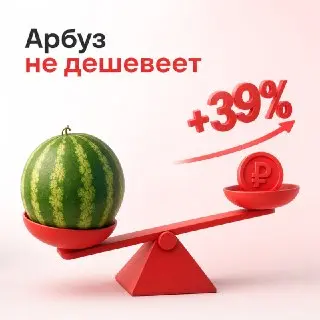 Арбузы подорожали: цена на килограмм выросла на 39%