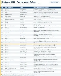 Утверждены границы избирательных участков в Лобне на 2026 год