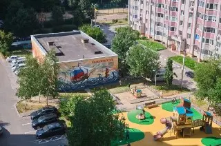 В Солнечногорске появился уникальный мурал на теплопункте