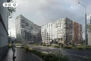 Новый жилой комплекс с уникальной архитектурой на Новоостаповской
