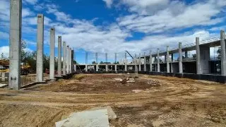 В Кашире строят новый спортивный комплекс с крытым катком