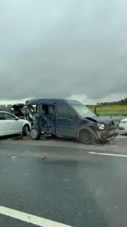Авария на Калужке: столкновение трех автомобилей с пострадавшими