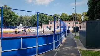 Реконструкция хоккейной коробки в Бронницах близится к завершению