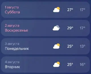 Выходные в Одинцовском округе: жара до +29 градусов