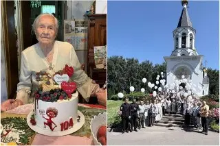104-летие прихожанки отметили в Никольском храме
