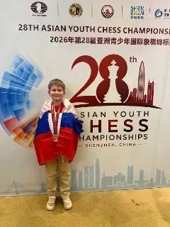 8-летний шахматист завоевал бронзу на первенстве Азии