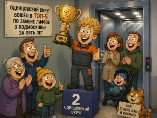 Одинцовский округ в топ-5 по замене лифтов в Подмосковье