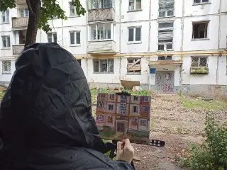 Художники провели пленэр в дождливом Очаково