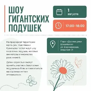 Подушечные Бои в Парке: Семейное Мероприятие 1 Августа