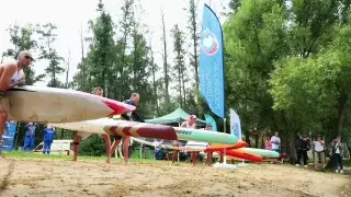 Первый турнир по серфингу на доске с веслом прошел в Люберцах
