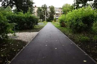 В Воскресенске обновляют дворы: новые дороги и освещение