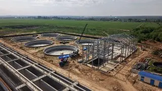 Реконструкция очистных сооружений в Коломне: 60% готовности