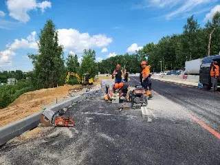 Открытие новой полосы на Осташковском шоссе в Мытищах