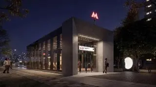Новая станция метро «Курьяново» в индустриальном стиле