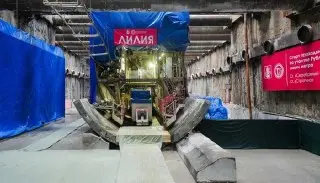 Проходка подводного тоннеля метро «Лилия» достигла 800 метров