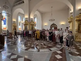 Молебен перед экзаменами прошел в Георгиевском соборе Одинцово