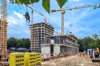Строительство жилого комплекса «Мневники» в Хорошёвском районе