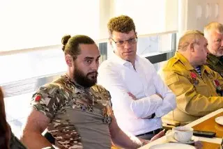 Глава округа поздравила ветеранов боевых действий в кафе Киово
