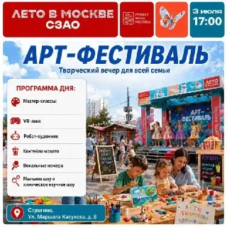 Творческий арт-фестиваль в Москве: мастер-классы и развлечения
