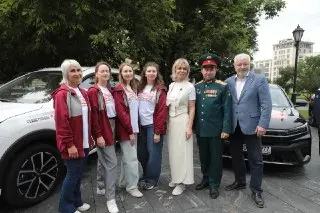 Эльдар Шарипов стартовал автопробег в честь 85-летия Великой Отечественной