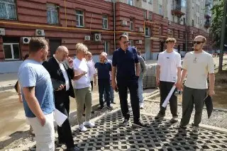 Благоустройство улицы Мытная в Якиманке: Префект проверил ход работ