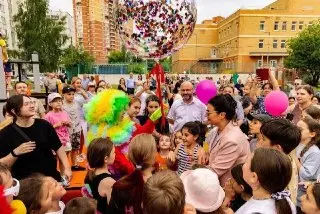 Новая детская площадка открыта в Лобне на Текстильной