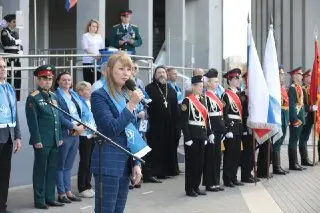 Эльдар Шарипов и Светлана Журова на акции в честь ОМСБОН