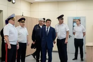 Губернатор Воробьёв открыл новое здание ГИБДД в честь 90-летия