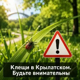 Клещи активны в Крылатском: как защитить себя