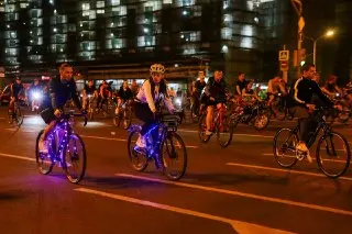 Бесплатный провоз велосипедов в поездах на ночном велофестивале в Москве