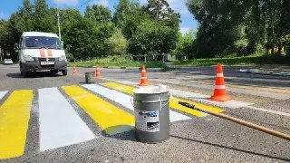 Обновление пешеходной разметки в Протвино: безопасность на первом месте