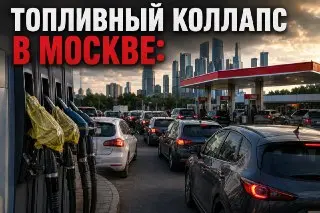 Топливный кризис в Москве: очереди и дефицит на АЗС