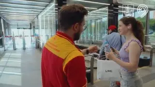 Питьевая вода в экспресс-автобусах у метро Ховрино в жару