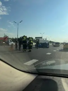 Серьезная авария на МКАД: движение затруднено у ТЦ «Весны»