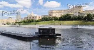 Открытие нового плавучего причала ‘Киевский’ в Москве