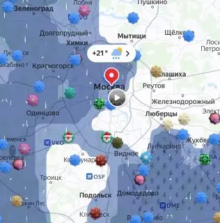 Сильный дождь и град ожидаются в Москве до конца дня