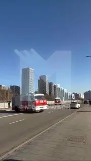 Крупный пожар в Москве: горит строящийся ЖК «Марк» на Автозаводской