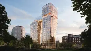 Строительство жилого комплекса на высоте 57 метров в центре города