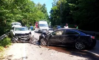Авария на Абрамцевском шоссе: четыре пострадавших в ДТП