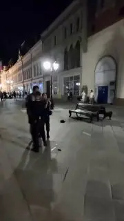 Задержание мужчины в центре столицы: попытка к бегству