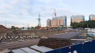 Строительство новой трамвайной линии в Ивановском продолжается