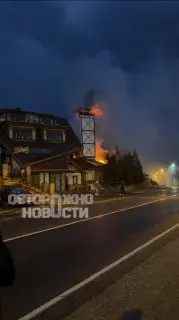Пожар в ресторане Подмосковья: экстренные службы на месте